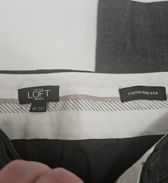 Ann Taylor Loft Petites Marisa Trouser Gray Pants! - Picture 3 of 7